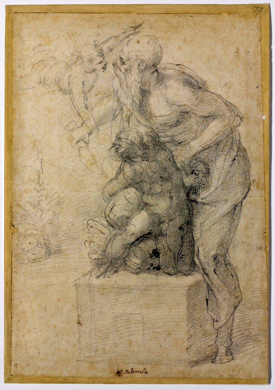 Das Opfer Isaaks, um 1535 von Michelangelo Buonarroti