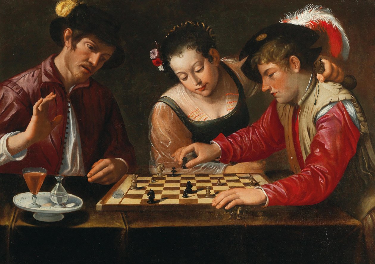 Schachspieler von Michelangelo, Caravaggio