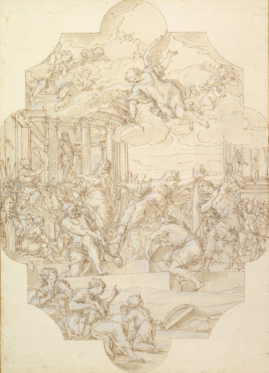 Das Martyrium der heiligen Anastasia, 1721 von Michelangelo Cerruti