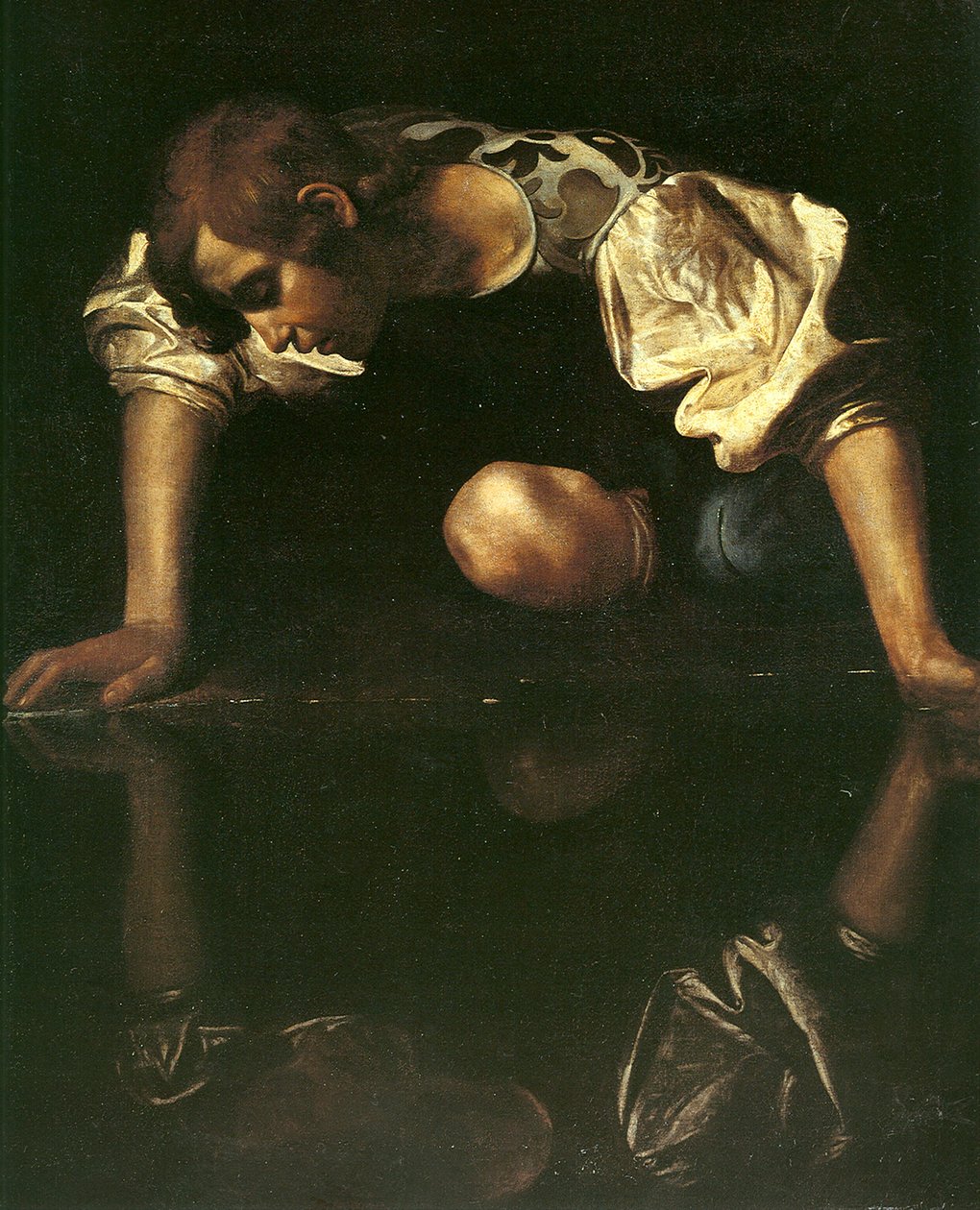 Narziss, 1598-1599 von Michelangelo Merisi Caravaggio
