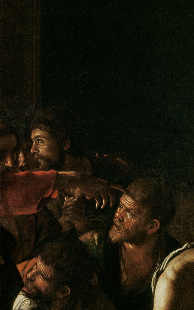 Auferstehung des Lazarus (Detail) von Michelangelo Merisi Caravaggio