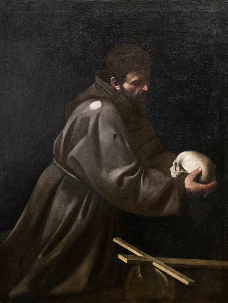 Der Heilige Franziskus in Meditation von Michelangelo Merisi da Caravaggio