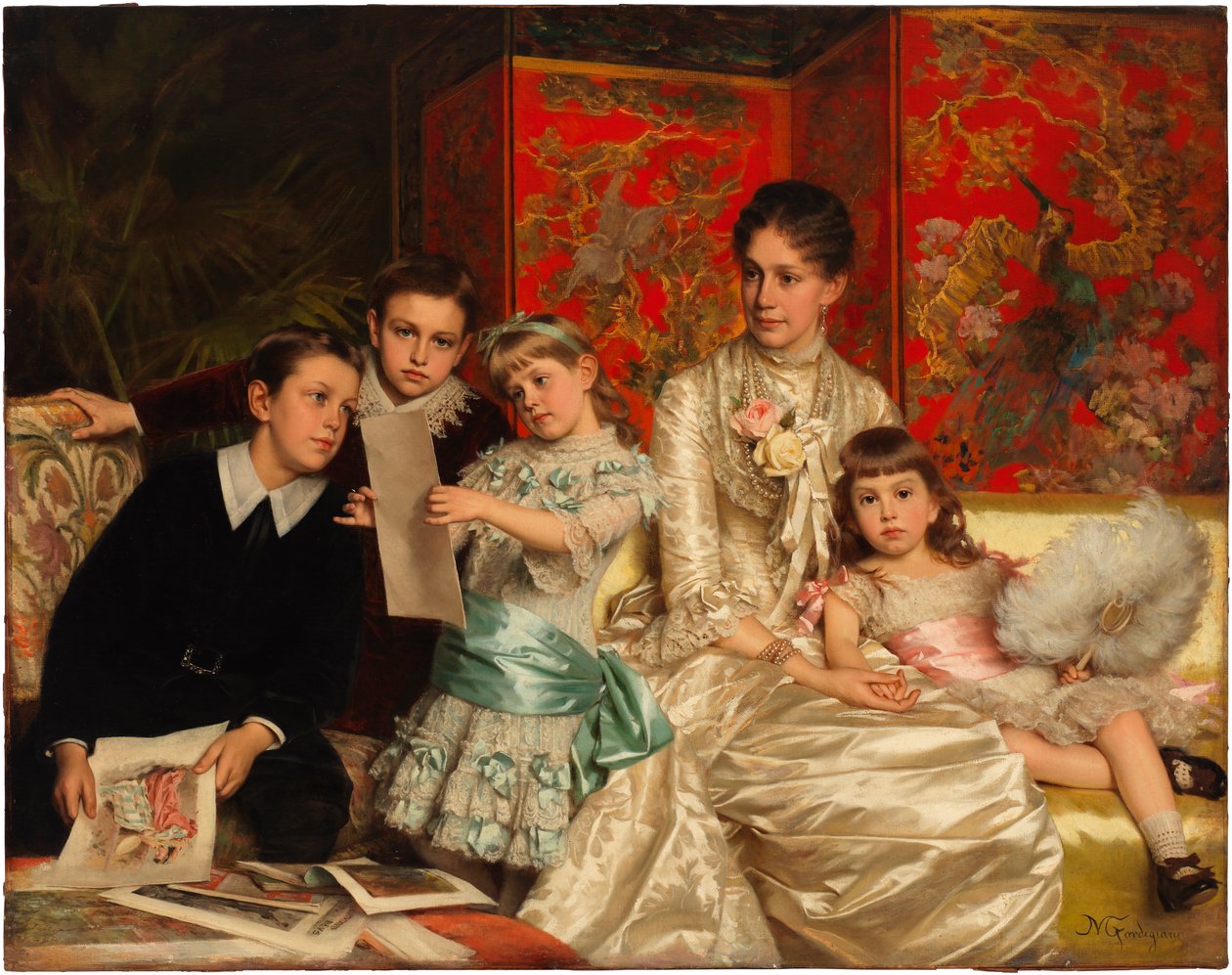 Familiengruppe von Michele Gordigiani