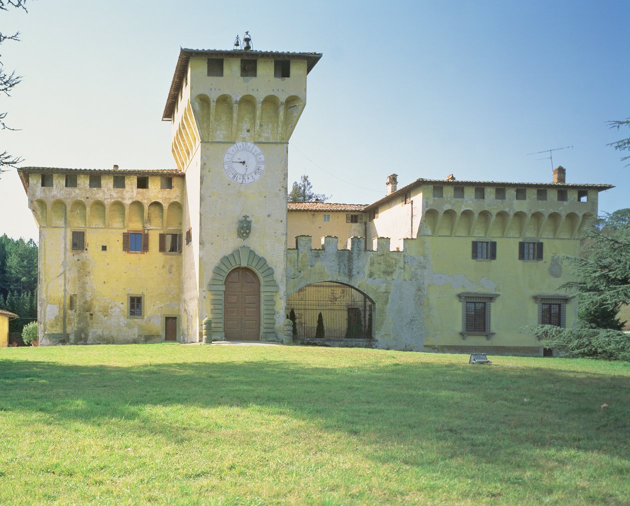 Villa Medicea Cafaggiolo, entworfen für Cosimo Il Vecchio (1389-1464) von Michelozzo di Bartolommeo