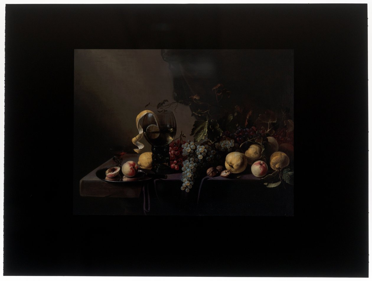 Stillleben mit Früchten und Trauben von Michiel Simons