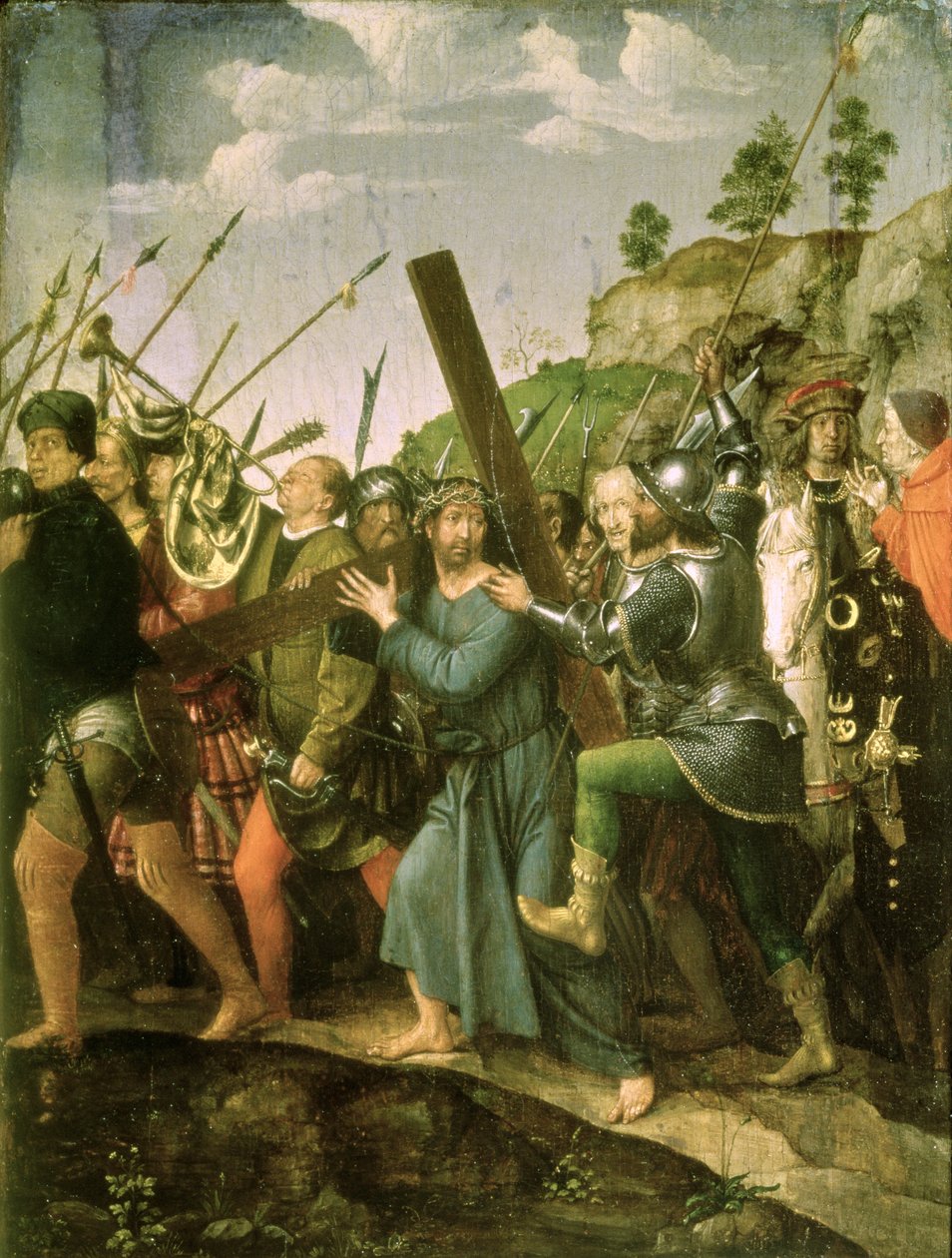 Christus trägt das Kreuz von Michiel Sittow
