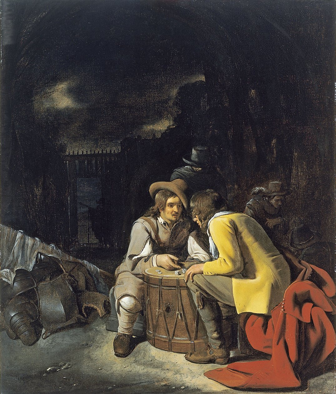 Soldaten spielen Würfel von Michiel Sweerts