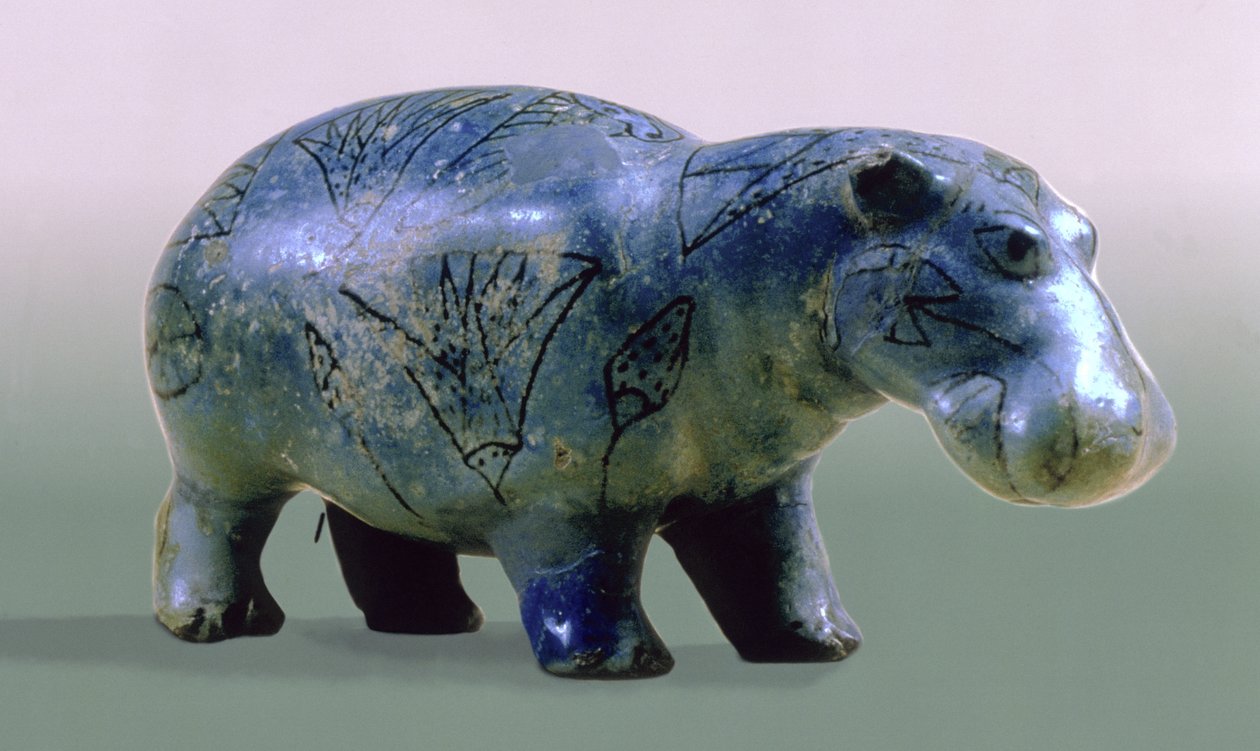 Statuette eines Nilpferds, 11.-12. Dynastie, ca. 2000 v. Chr. von Middle Kingdom Egyptian
