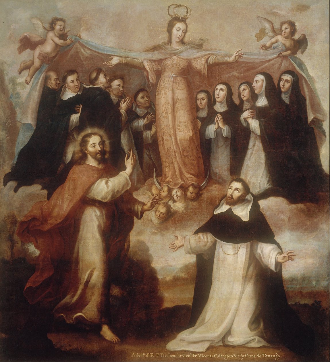 Allegorie der Jungfrau Schutzpatronin der Dominikaner von Miguel Cabrera