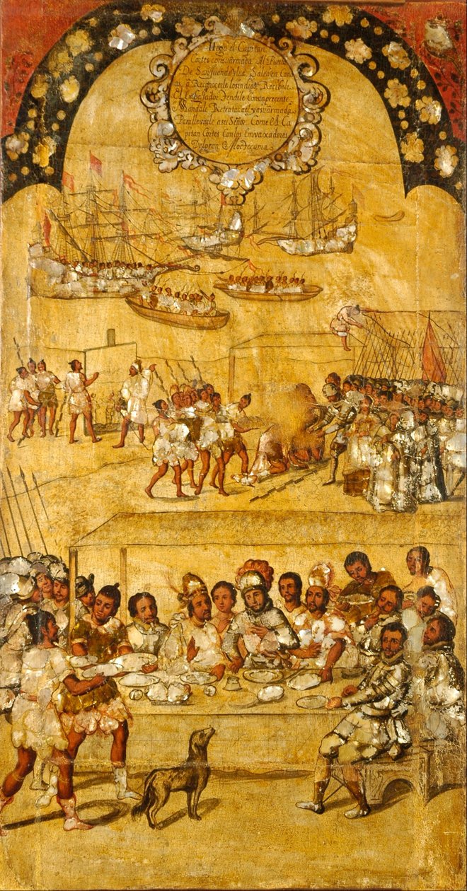 Die Eroberung Mexikos. Tafel I von Miguel Gonzales