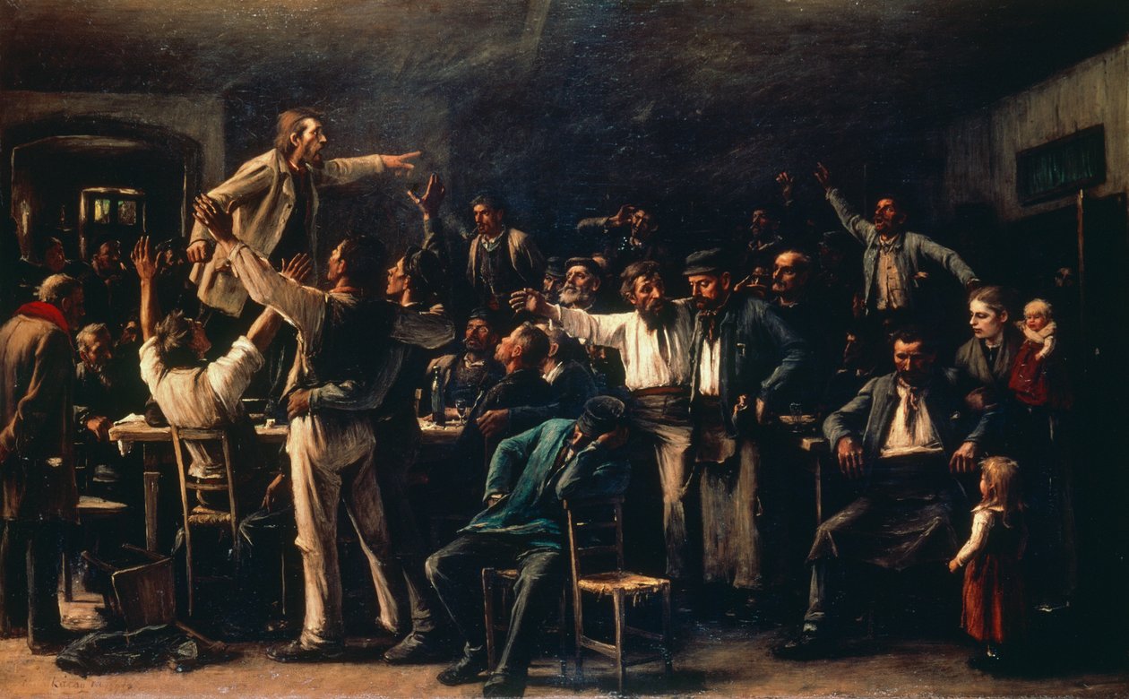 Streik von Mihály Munkácsy