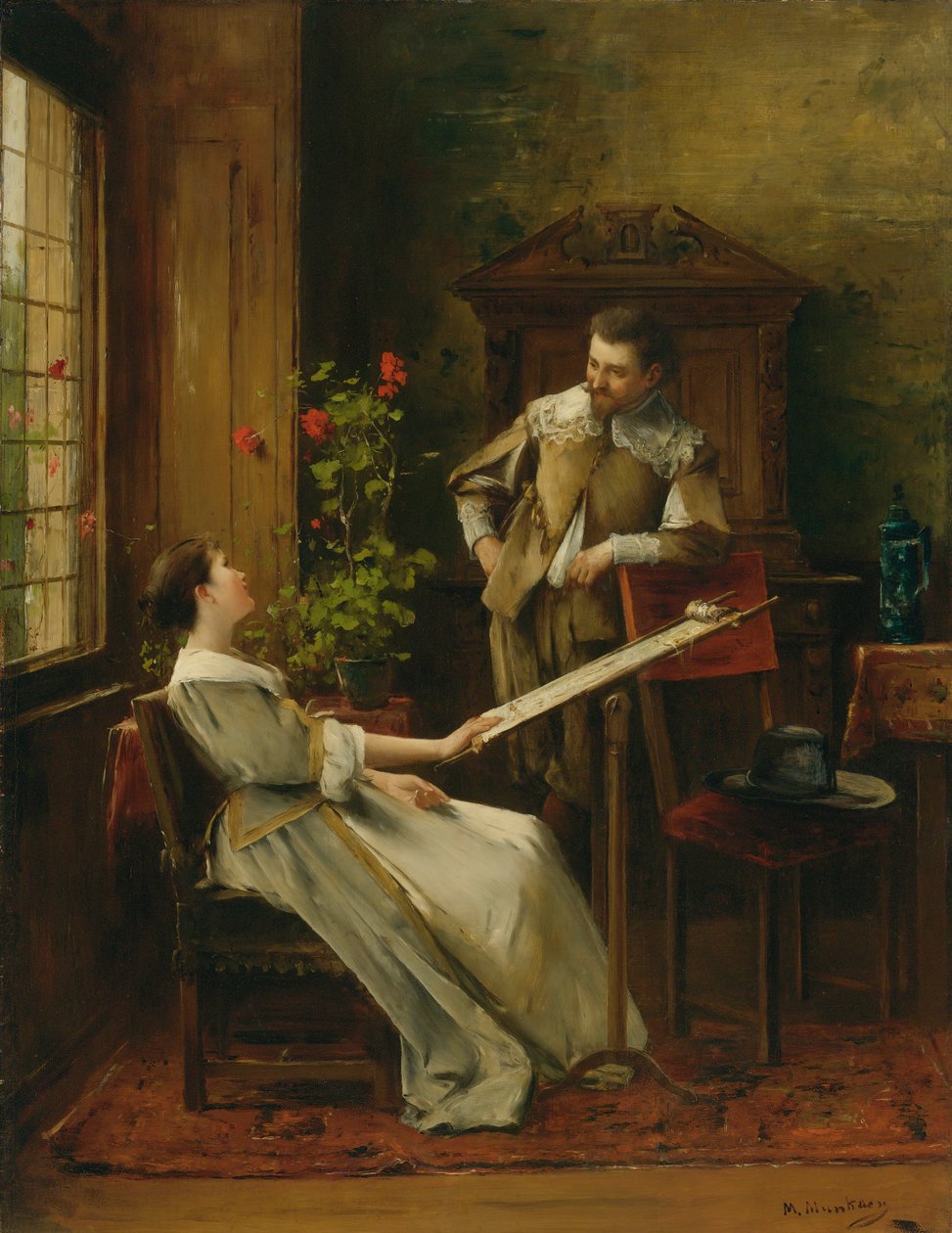 Flirt von Mihály Munkácsy