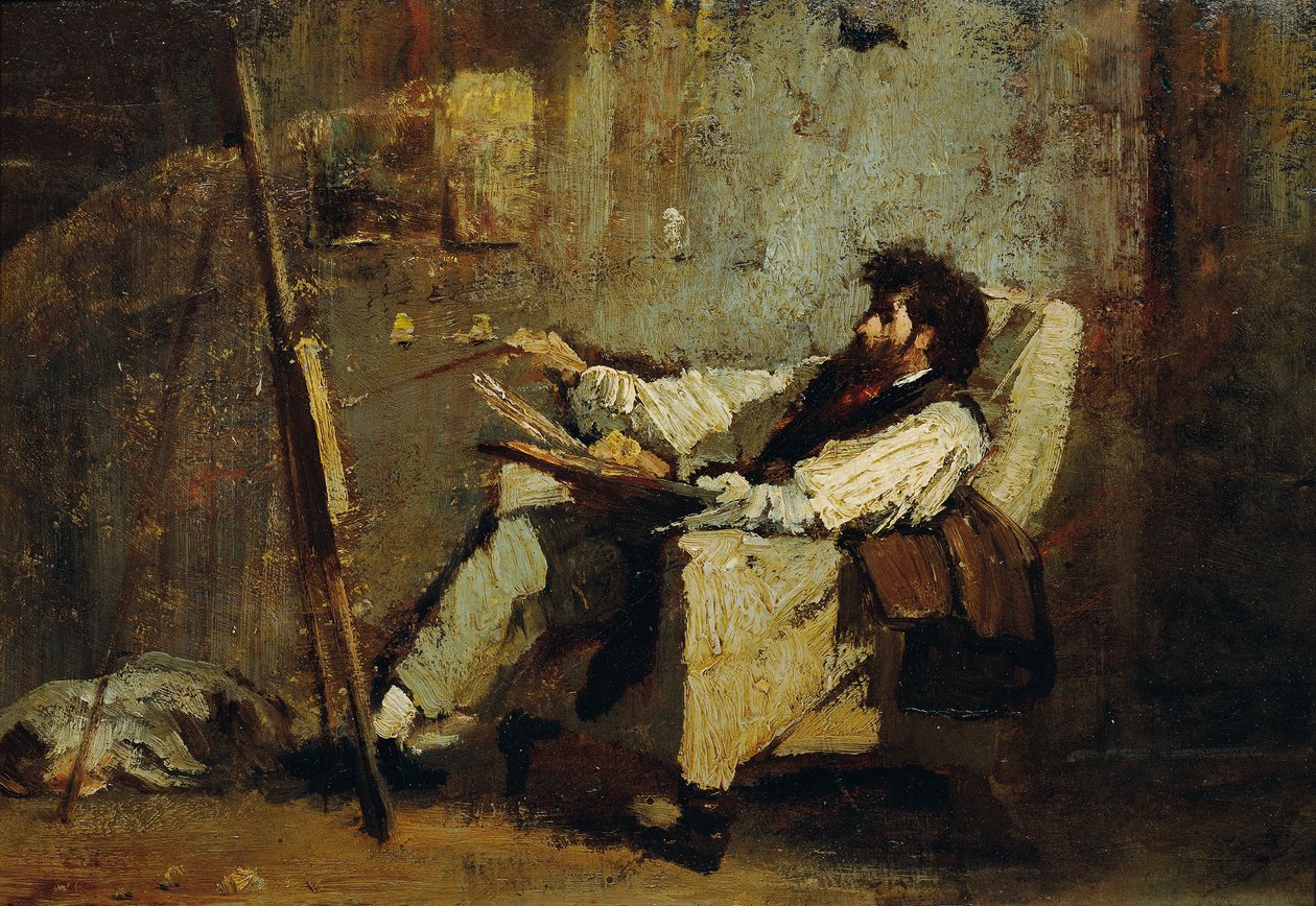 Selbstporträt von Mihály von Munkácsy