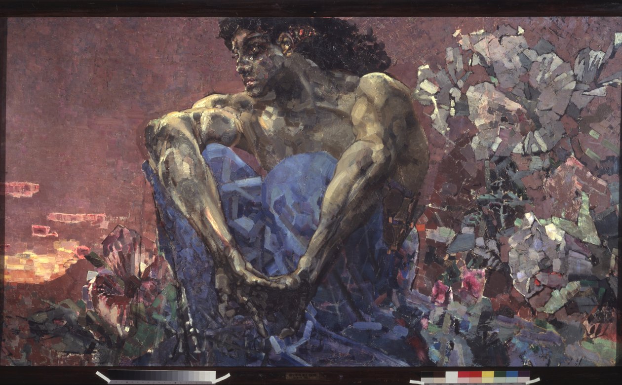 Der sitzende Dämon, 1890 von Mikhail Aleksandrovich Vrubel