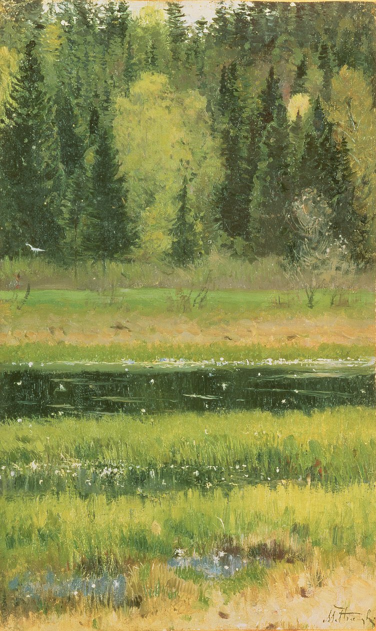 Landschaft, 1890 von Mikhail Vasilievich Nesterov