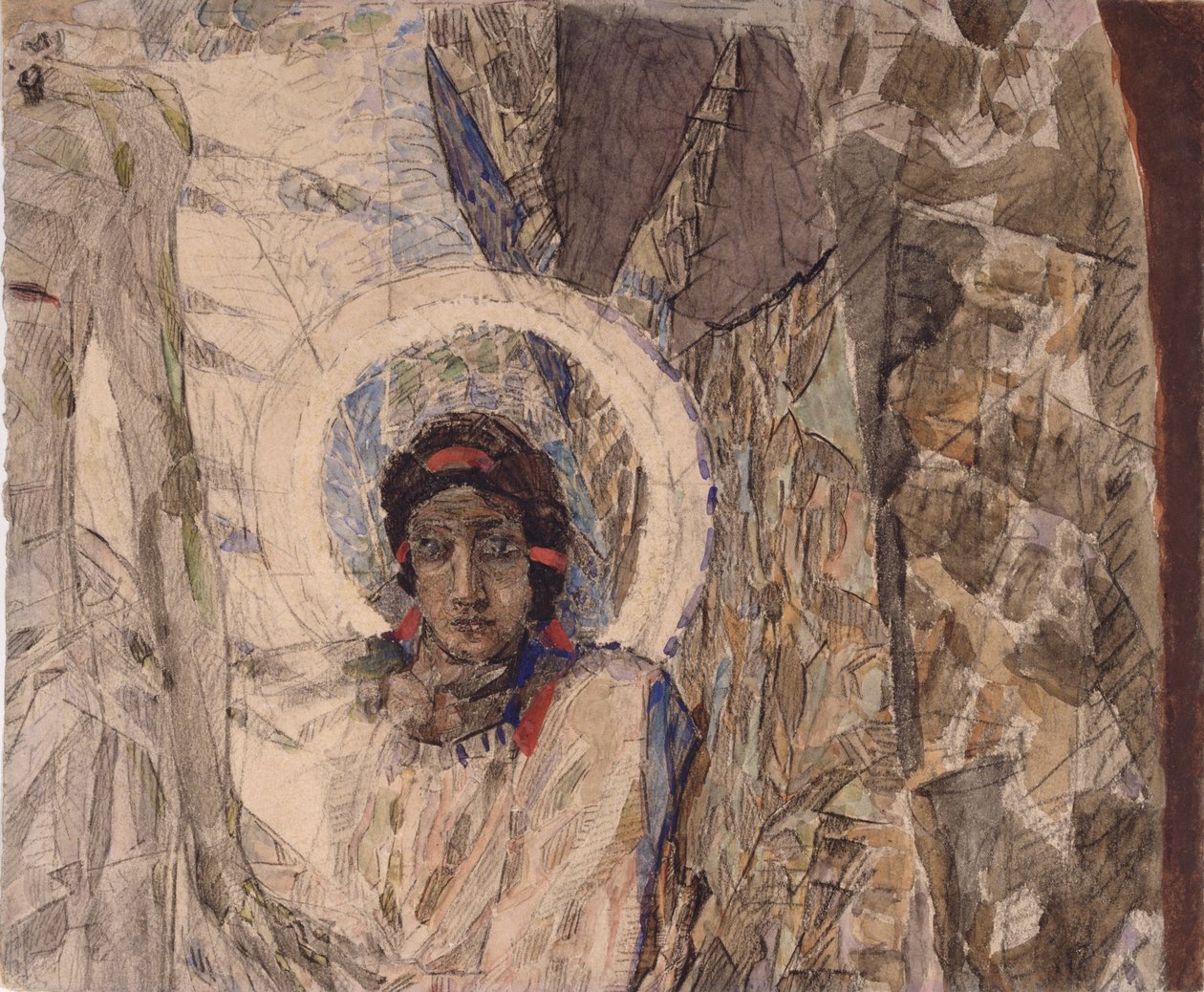 Engelskopf, 1887 von Mikhail Aleksandrovich Vrubel