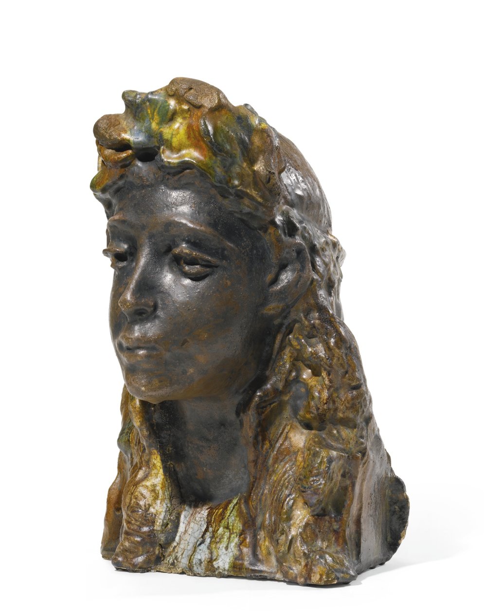 Mädchen mit einem Kranz, 1898-1900 von Mikhail Aleksandrovich Vrubel