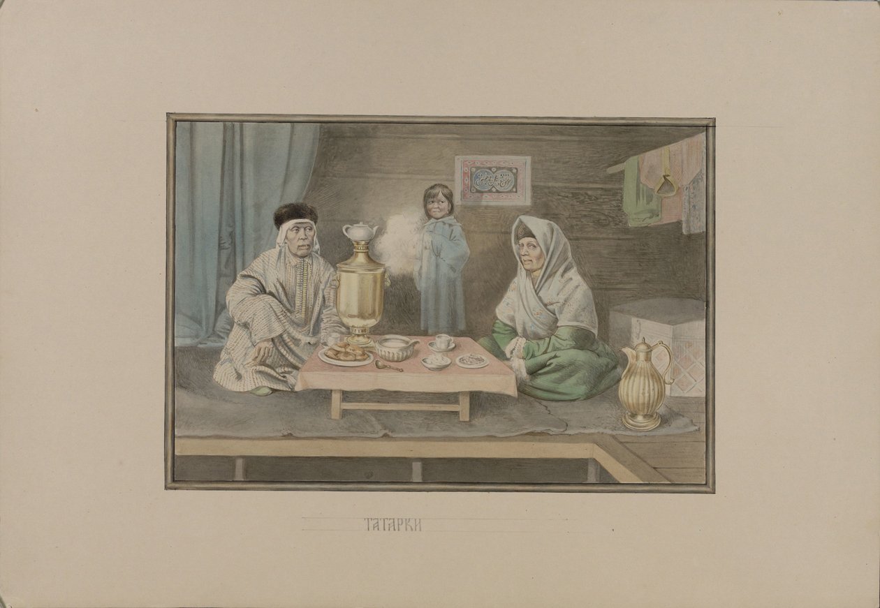 Tatarische Frauen von Mikhail Stepanovich Znamensky