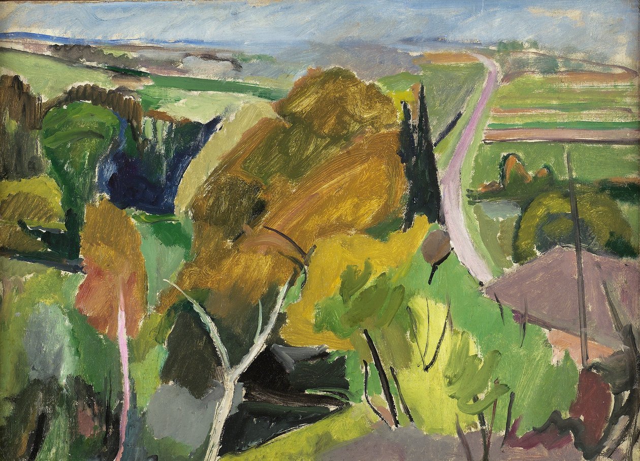 Herbstlandschaft, Lot et Garonne von Mildred Bendall