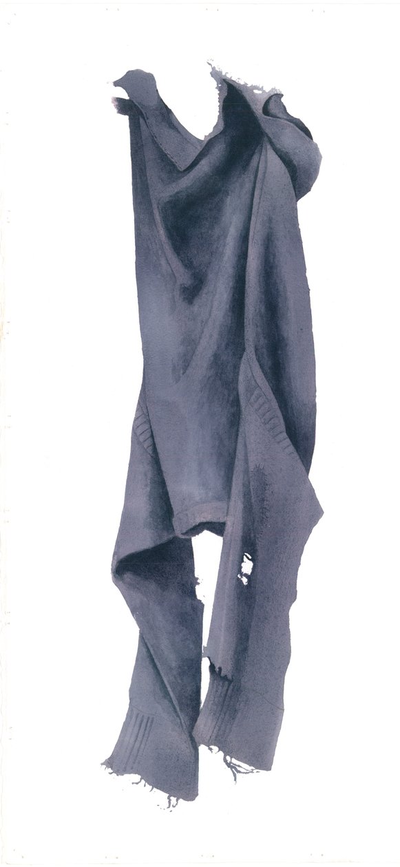 Mottenzerfressener Guernsey von rechts, 2003 von Miles Contemporary Artist Thistlethwaite