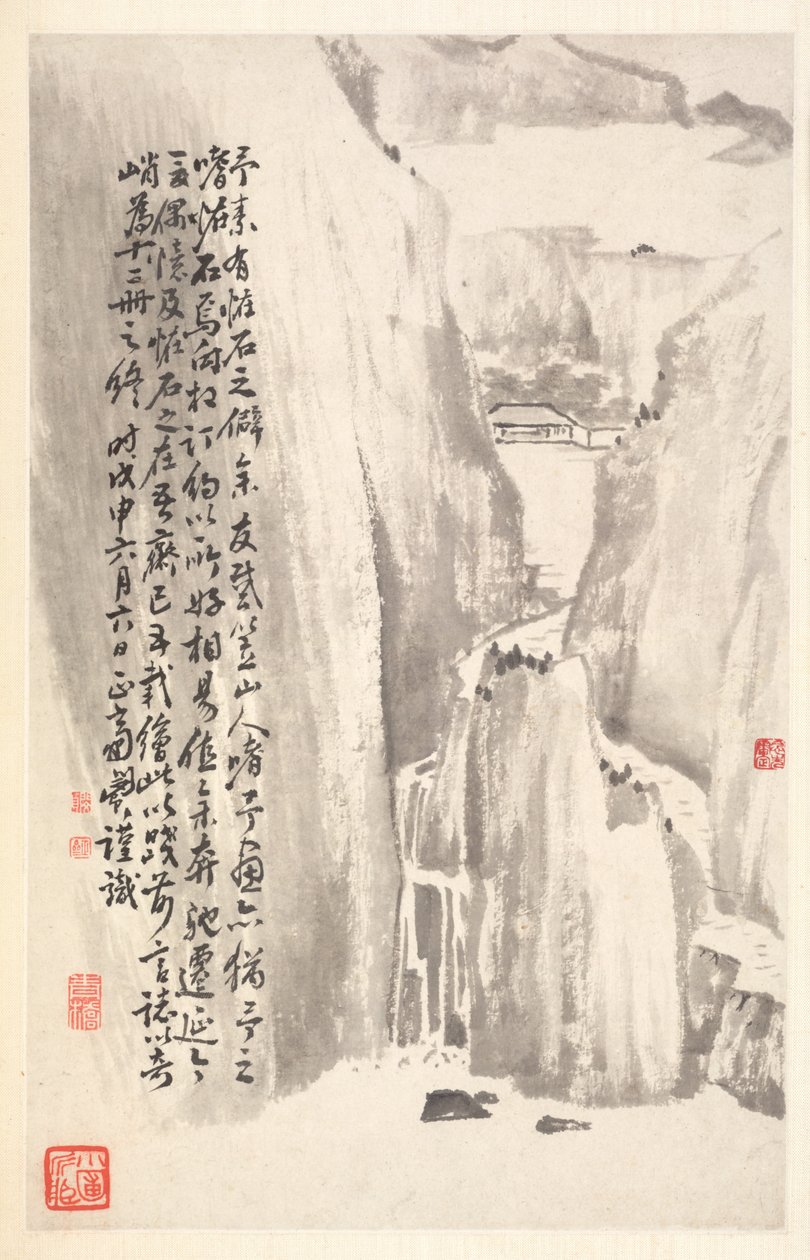 Steile Klippen, 1788 von Min Zhen