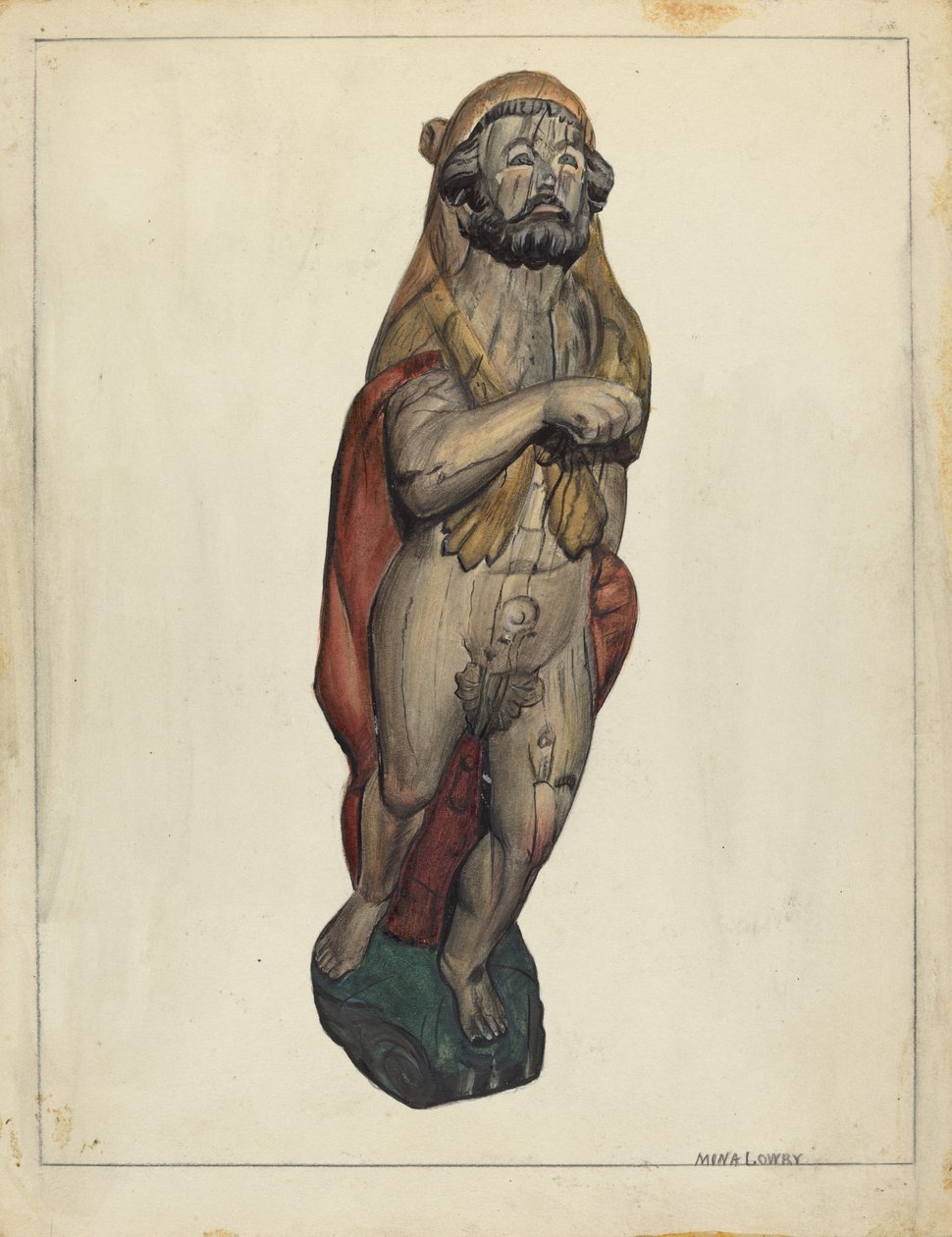 Galionsfigur: Herkules, ca. 1940 von Mina Lowry