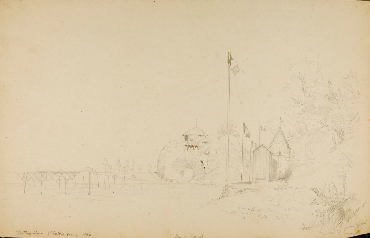 Badeplatz, St. Valery von Miner Kilbourne Kellogg