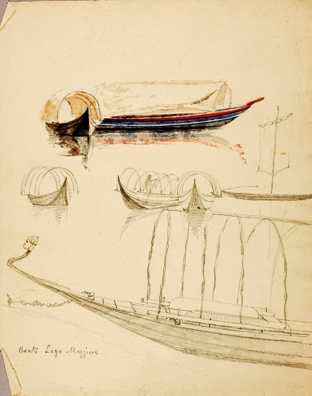 Boote, Lago Maggiore von Miner Kilbourne Kellogg