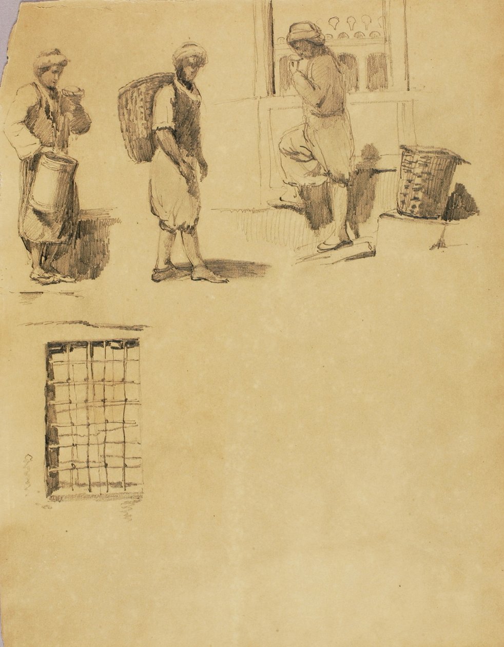 Bauernfiguren von Miner Kilbourne Kellogg