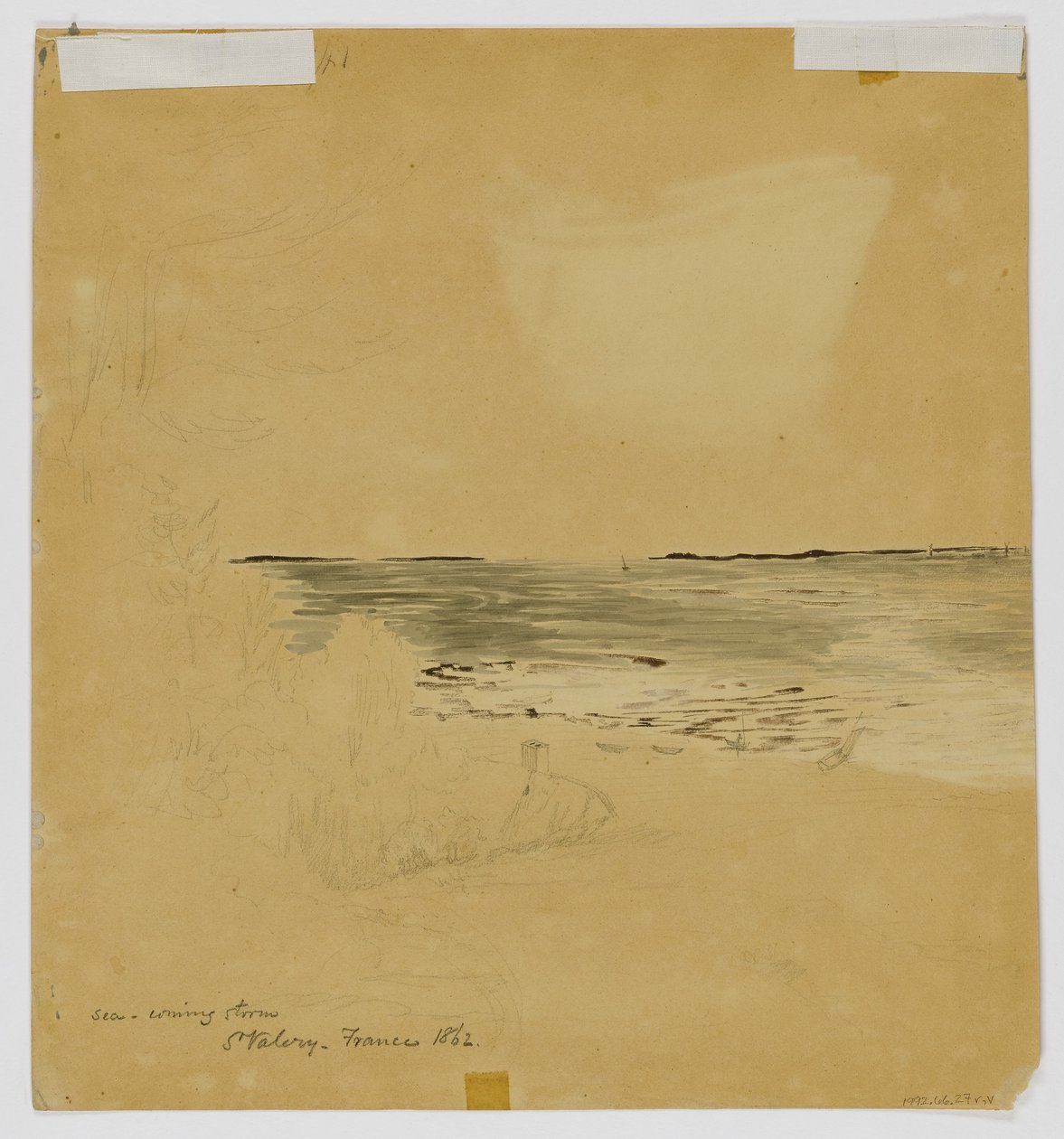 Meer, aufziehender Sturm, St. Valery von Miner Kilbourne Kellogg