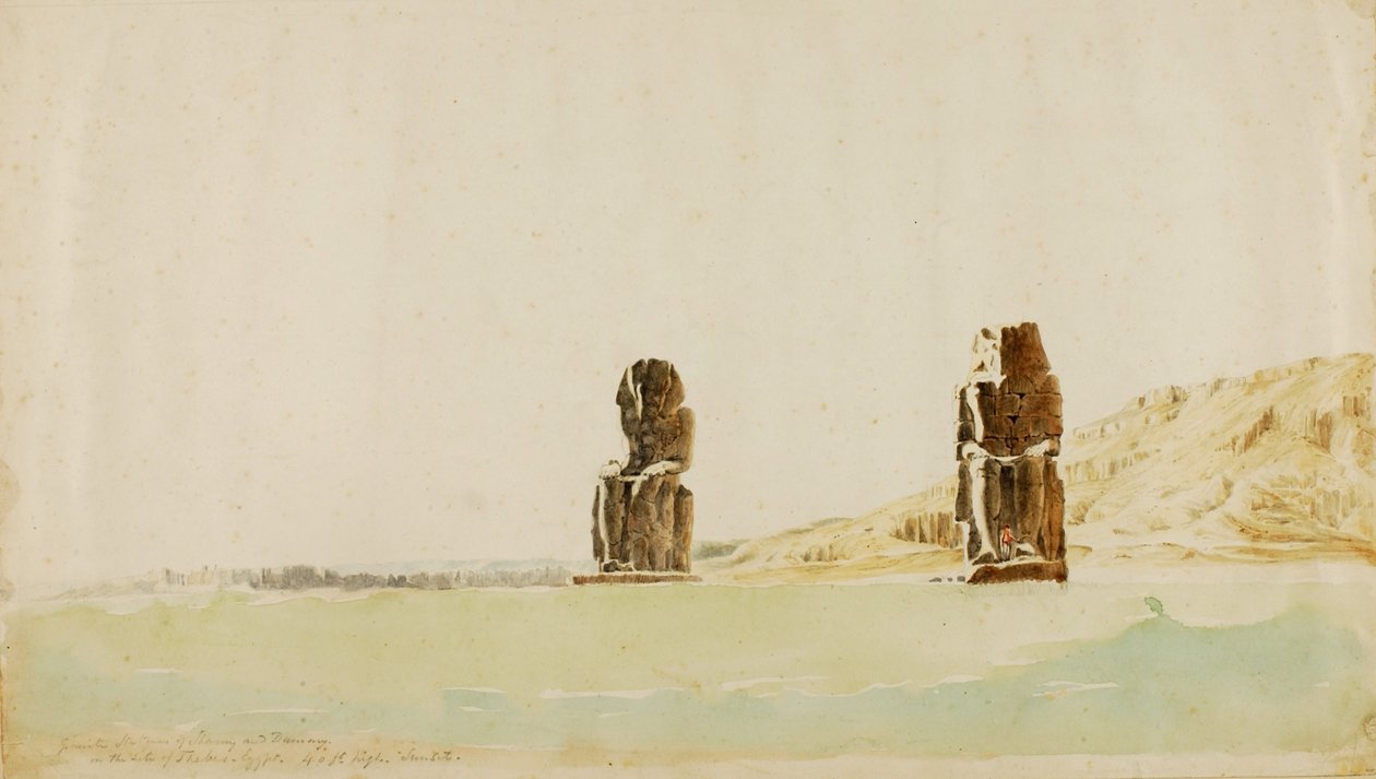 Statuen bei Memnon, Theben von Miner Kilbourne Kellogg