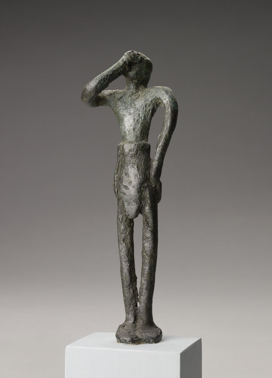 Männliche Votivfigur, Mittelminoische III Periode - Spätminoische I Periode (Kupferlegierung) von Minoan