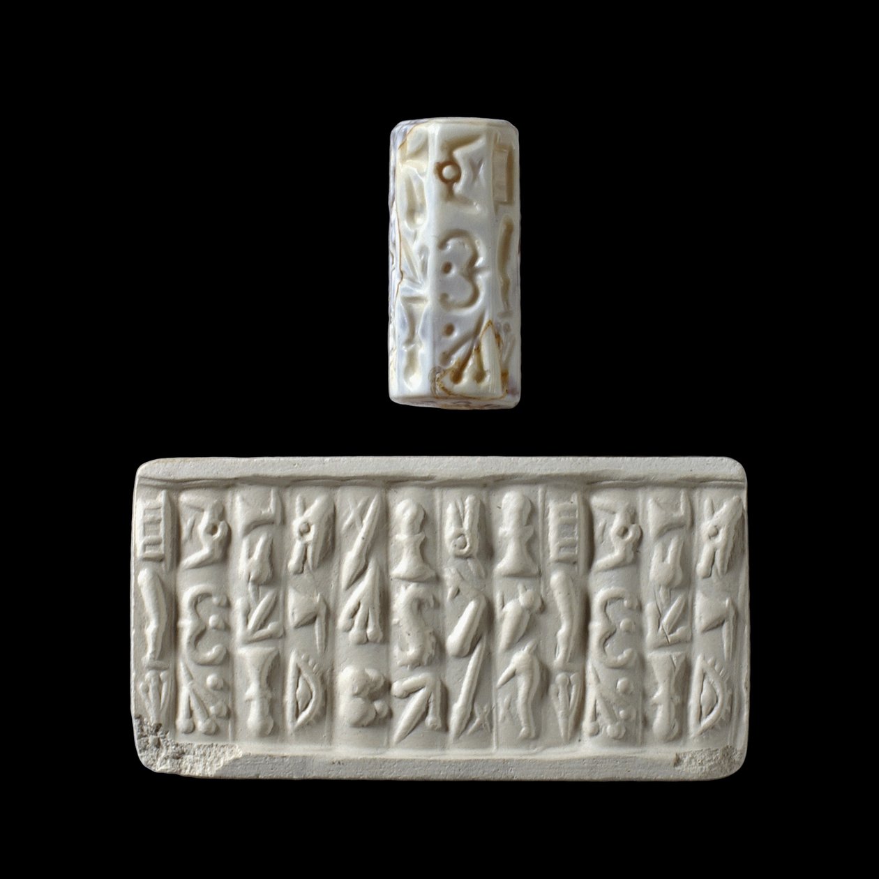 Achteckiges Siegel (Achat) von Minoan