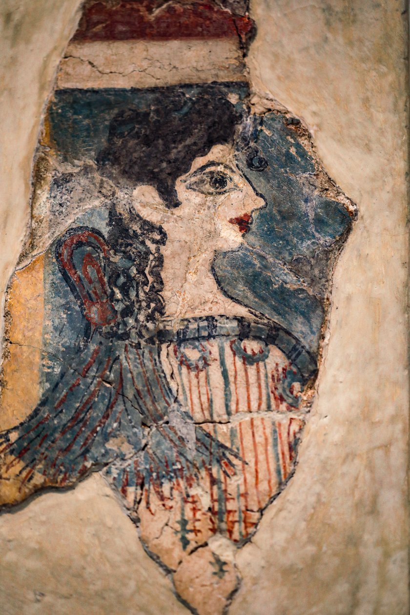Camp-Stuhl Fresko von Minoan