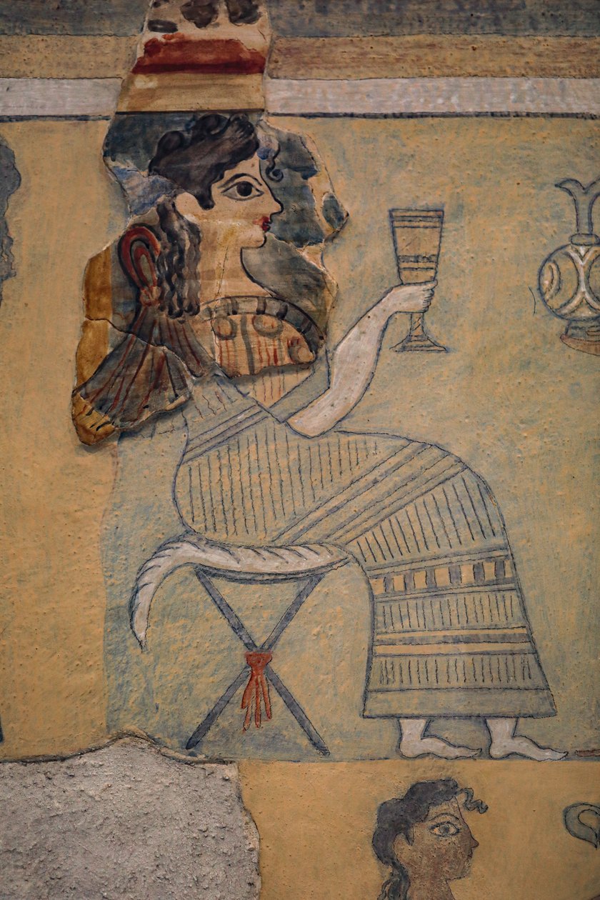 Camp-Stuhl Fresko von Minoan
