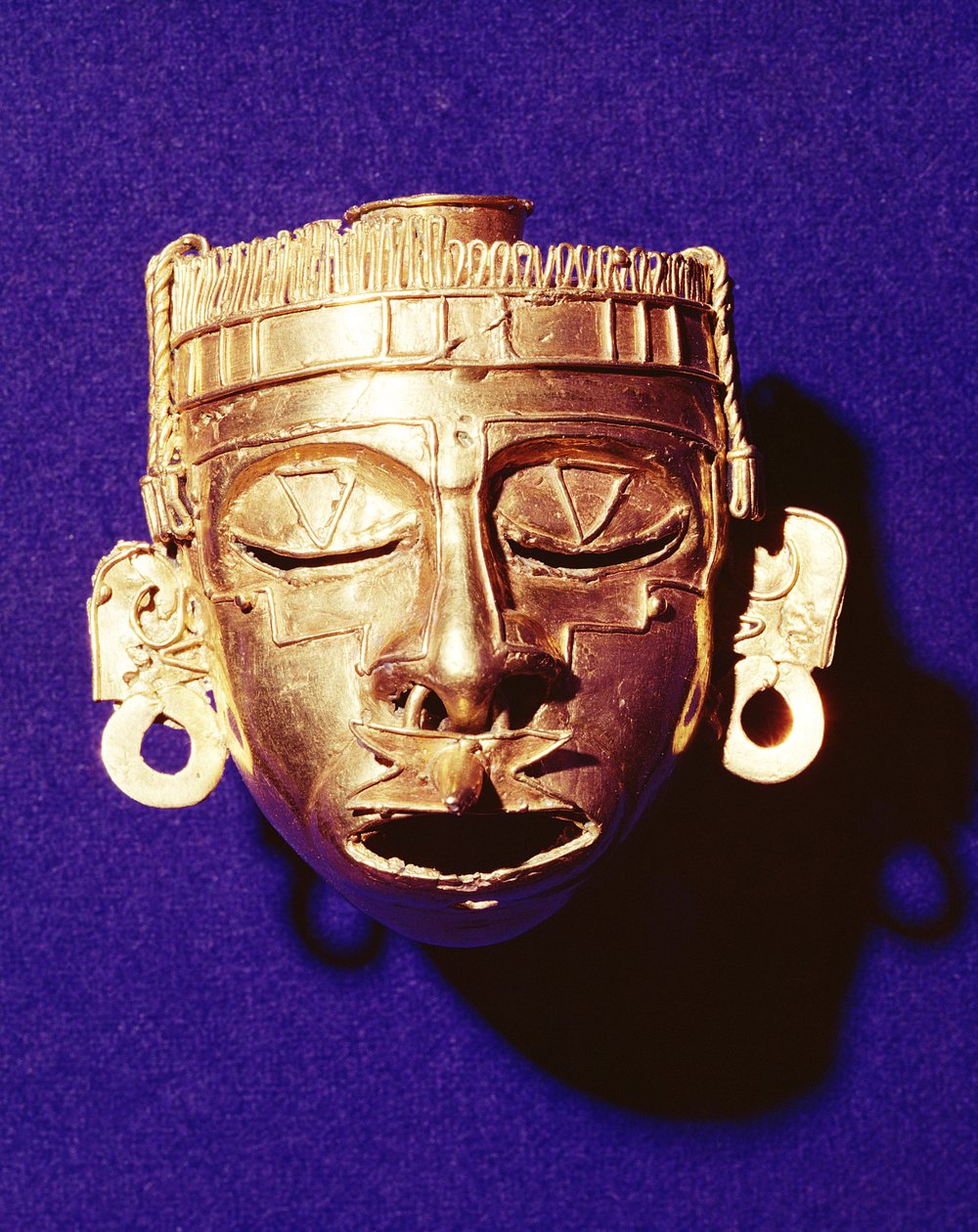 Maske des Gottes Xipe Totec, aus Grab 7, Monte Alban, 1300-1450 von Mixtec