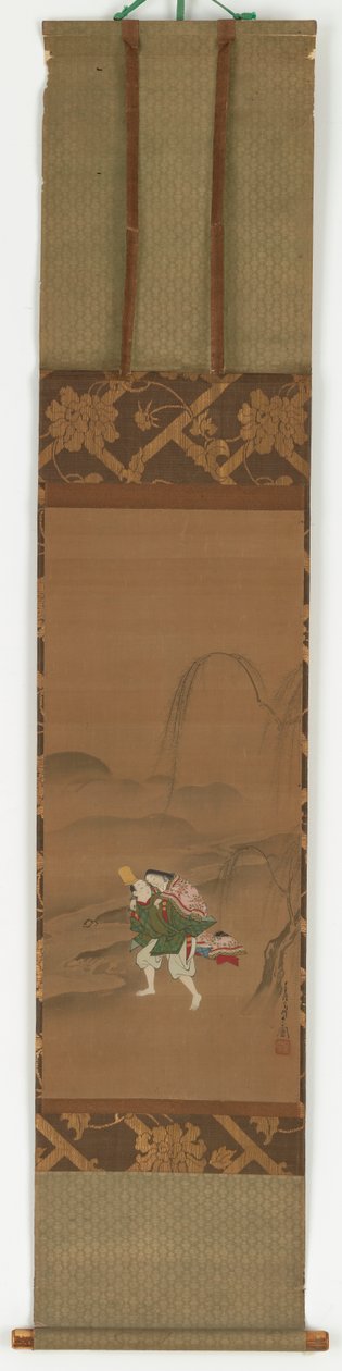 Ariwara Narihira trägt seine Geliebte von Miyagawa Chōshun