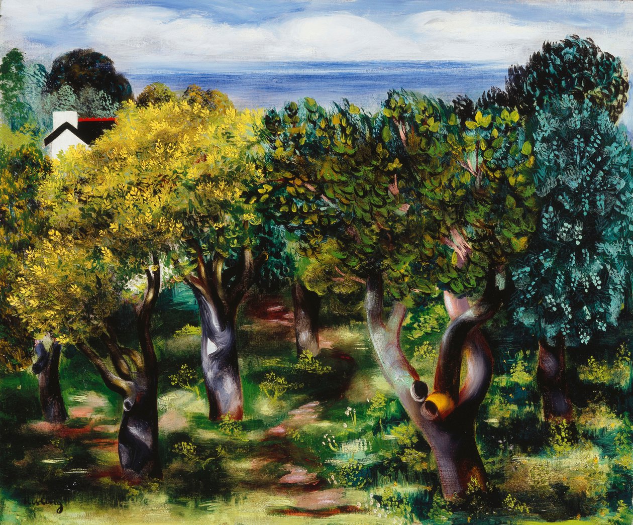 Landschaft in Sanary von Moise Kisling