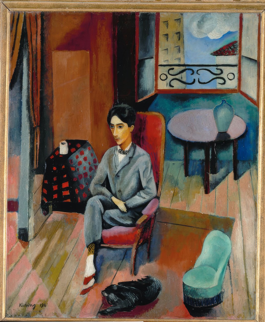 Porträt von Jean Cocteau von Moise Kisling
