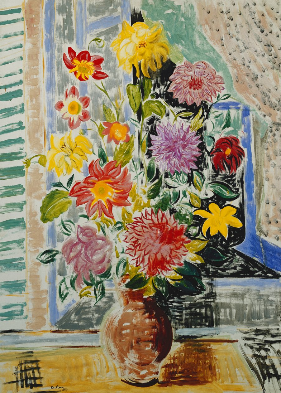 Blumenvase von Moise Kisling