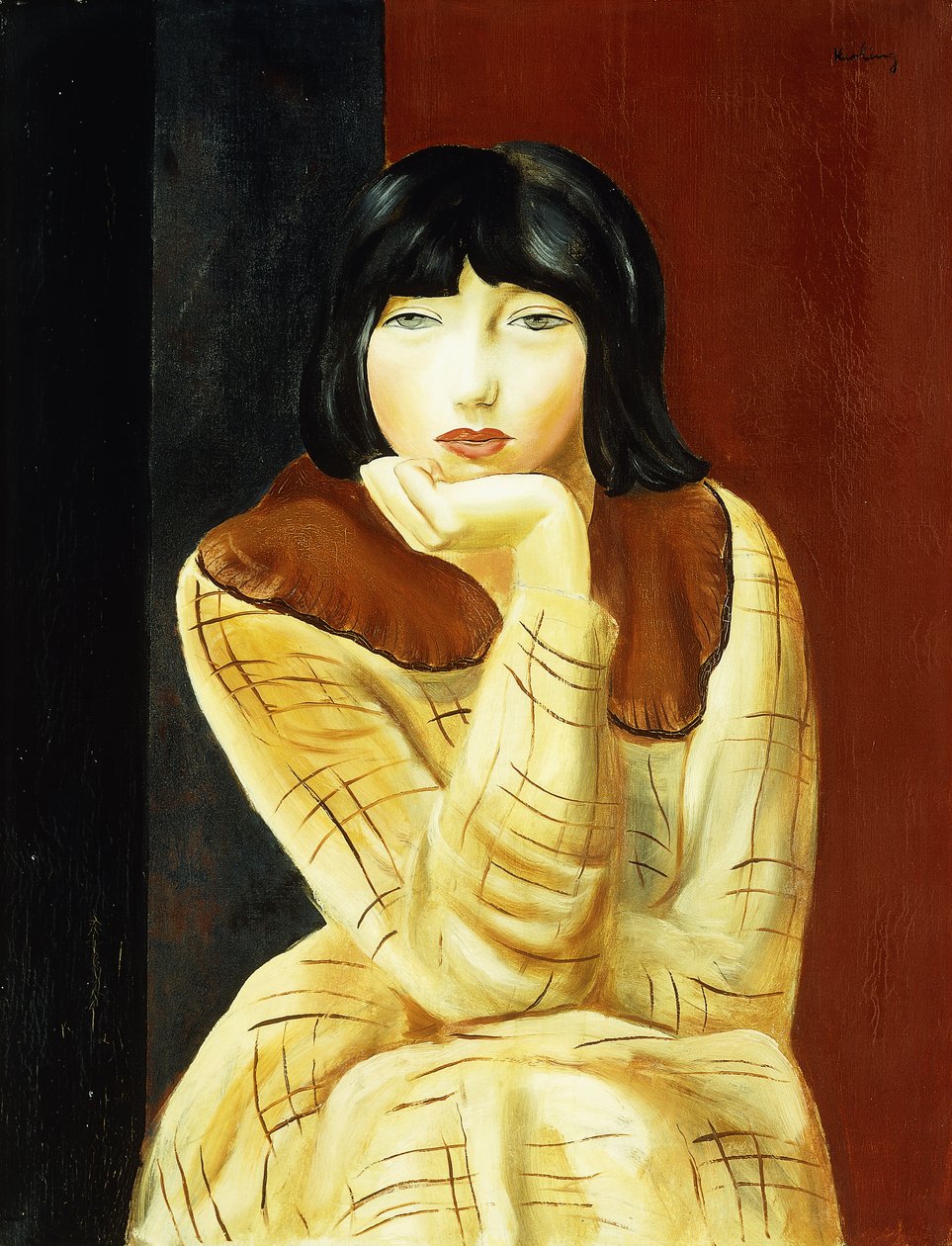 Sitzende junge Frau von Moise Kisling