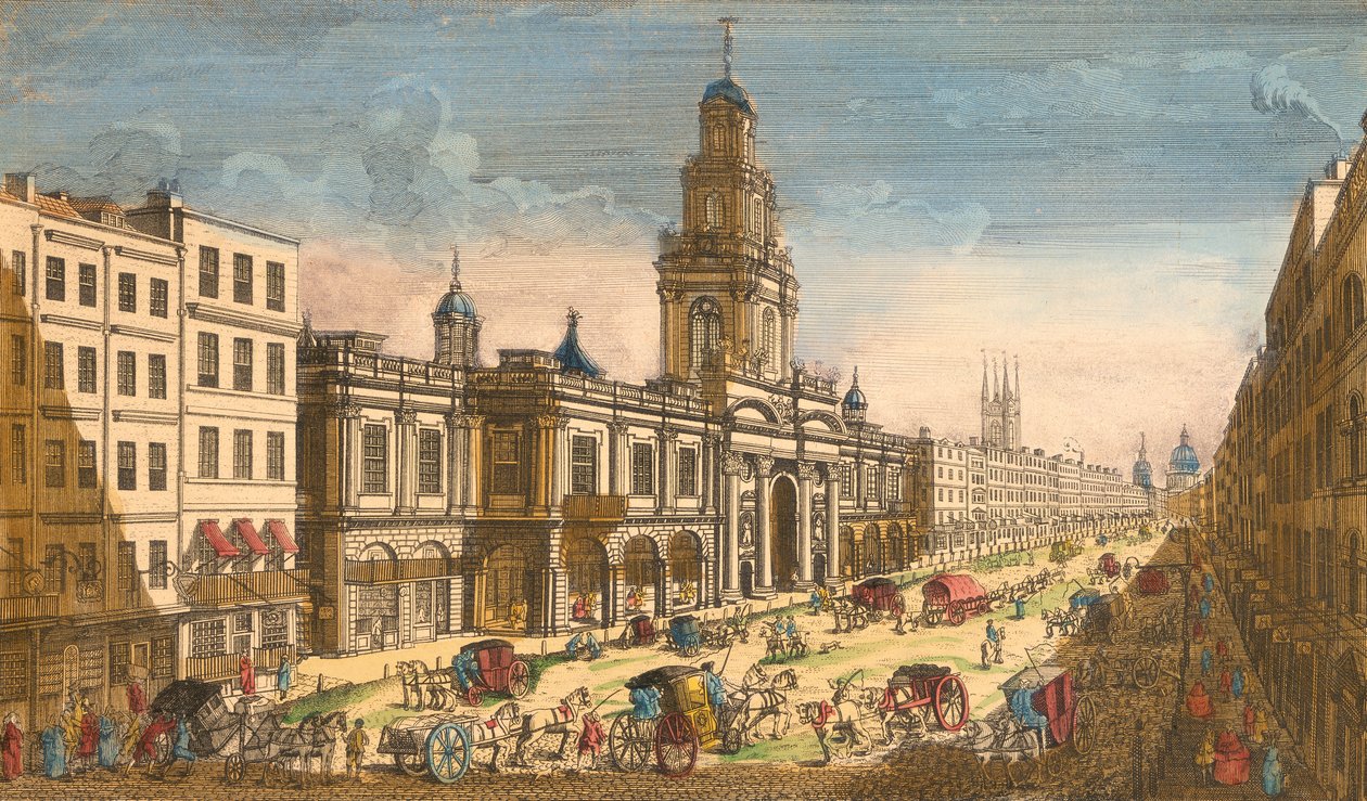 Ansicht der Royal Exchange, London von Moithey Lainee
