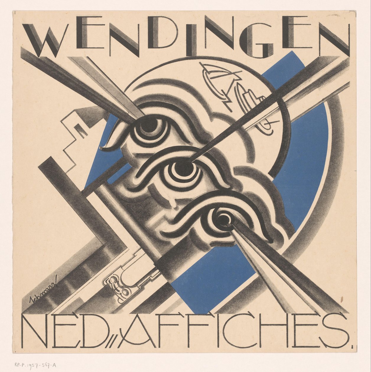Umschlagentwurf für: Wendingen, 1931 von Mommie Schwarz