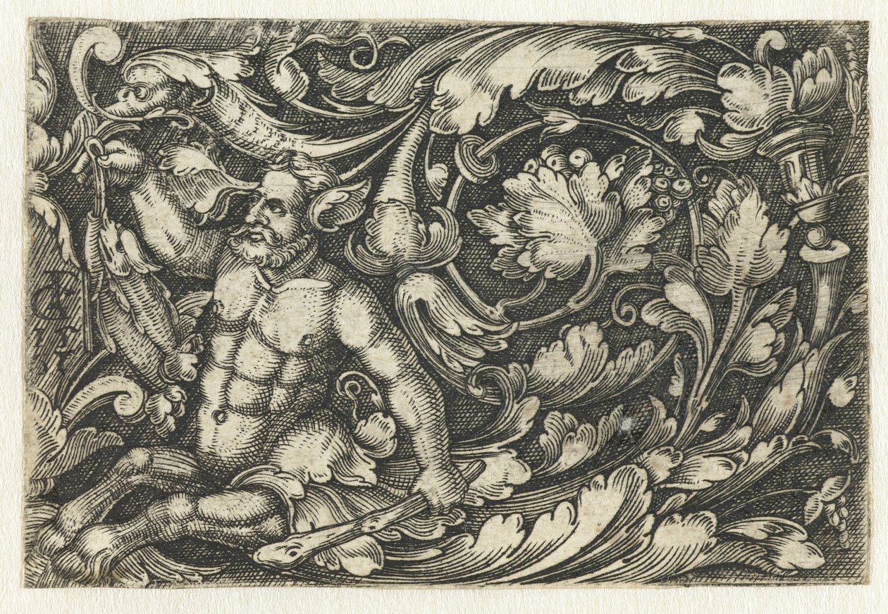 Ornament mit Zentaur von Monogrammist FG