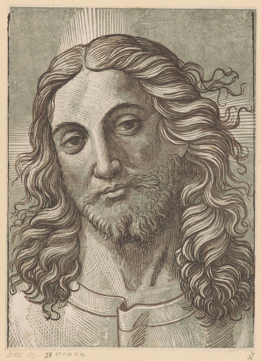 Kopf von Christus von Monogrammist NB (Italië)