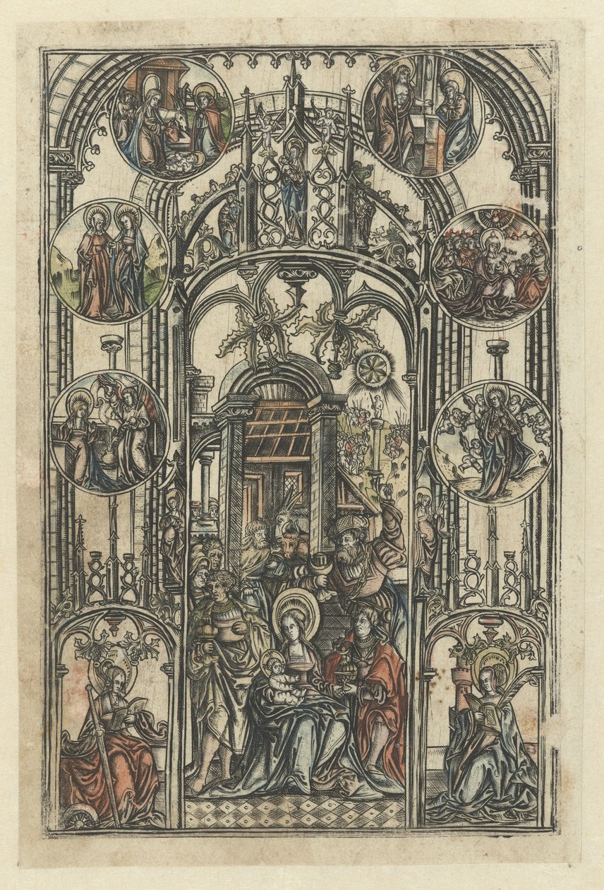 Die Anbetung der Könige von Monogrammist S
