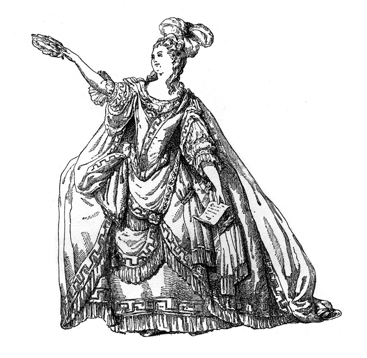 Kostüm aus dem französischen Theater, 1885 von Moreau