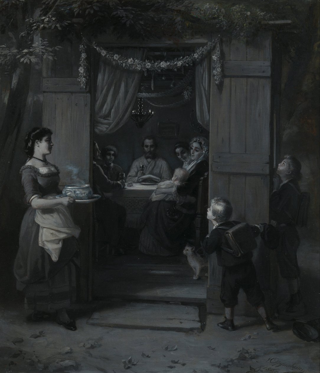 Sukkot (Laubhüttenfest) von Moritz Daniel Oppenheim