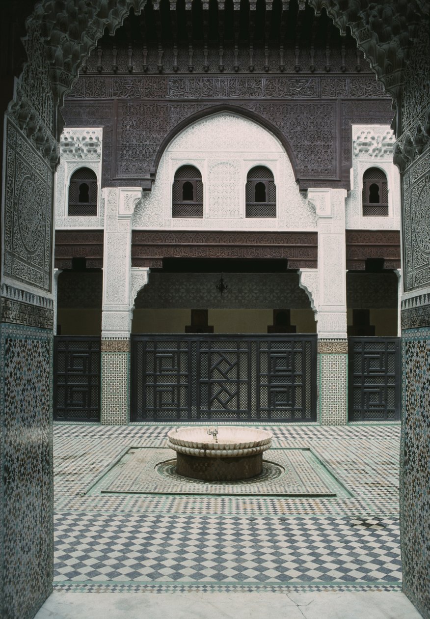 Madrasa Bou Inania, Innenhof von Moroccan School