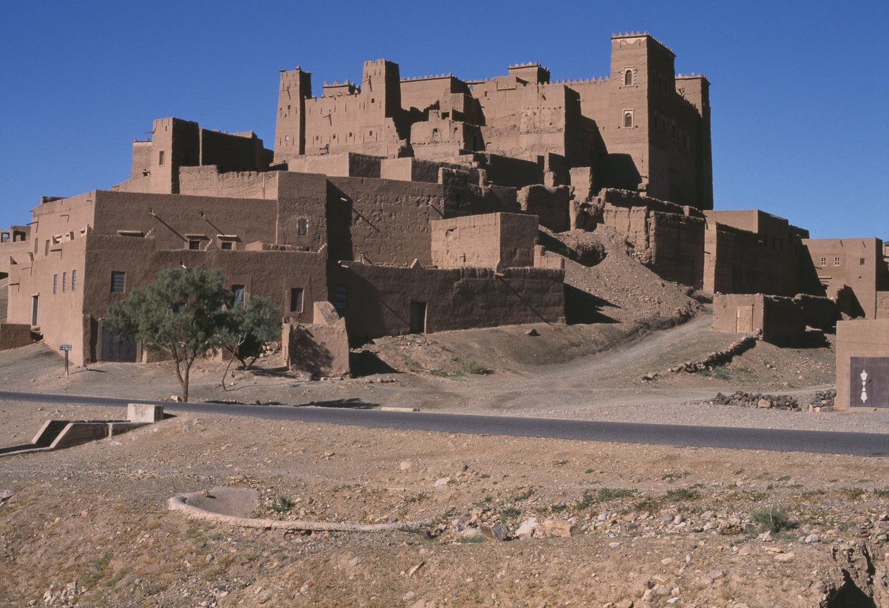 Ansicht eines Ksar, Dra-Tal von Moroccan School